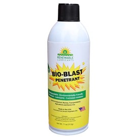 Renewable Lubricants Bio-Blast Penetrating Oil-Environmentally Friendly Industrial Formulation-Garage Door Lubricant Spray-Corrosion Inhibitor-Safest for Your Family and Pets-Made in The USA! 11oz