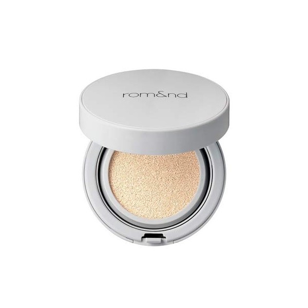 rom&nd Zero Cushion Semi-Matte 14g, 02 NATURAL 21, Long Lasting, High Coverage, Semi Matte Finish, Flawless Complexion Without Cakey Face, Makeup Base and Fixer, Thinly Layered, Korean Cushion Foundation