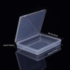 BENECREAT 8 Pack Rectangle Clear Plastic Bead Storage Containers Box
