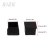 METALLIXITY 8PCS Square Rubber Chair Leg End Covers (20mm x