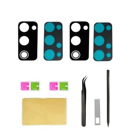 (2 Pack) Rear Back Camera Glass Lens Cover Replacement for S20 FE G780F / S20 FE 5G G781B 2020 6.5 inch with Tweezers,Pry Dry and Cloth