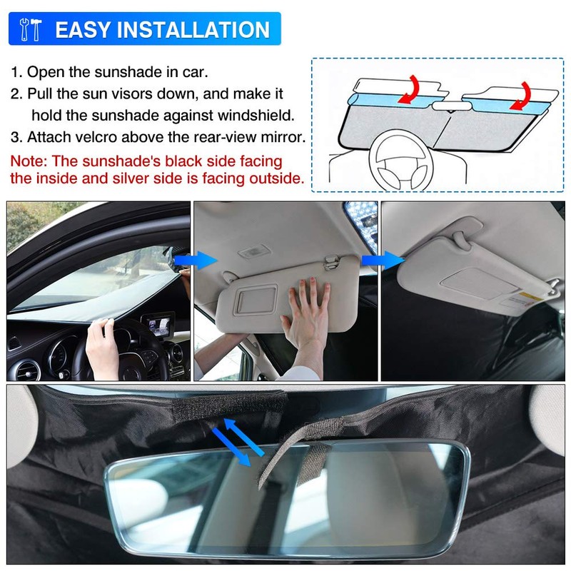 KUST Windshield Sun Shade for Honda Accord Sedan 2018-2022 Sunshade