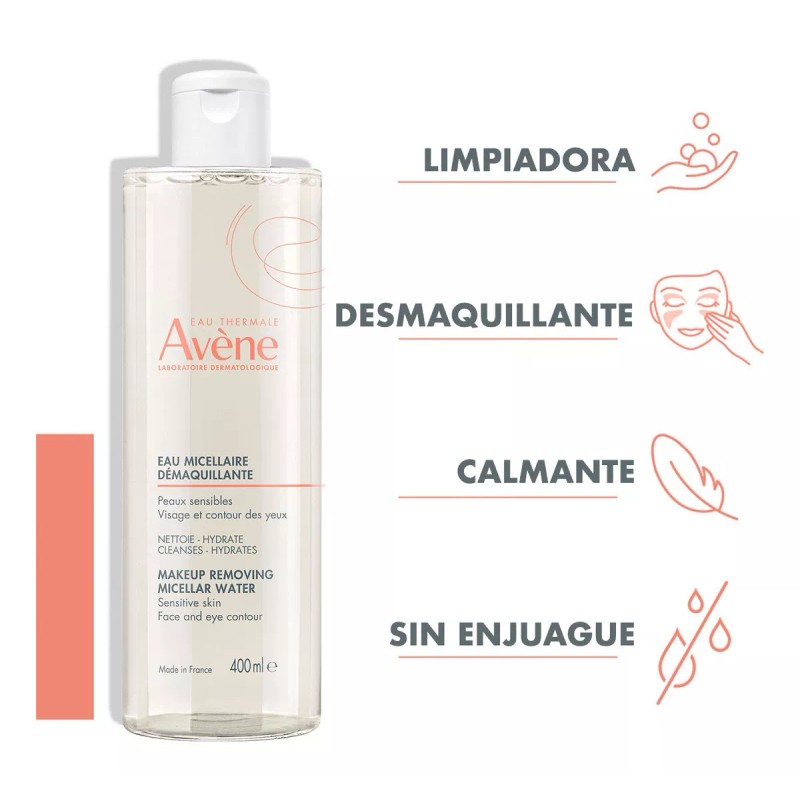 Avène Cuidados Esenciales Agua Micelar Desmaquillante 400ml