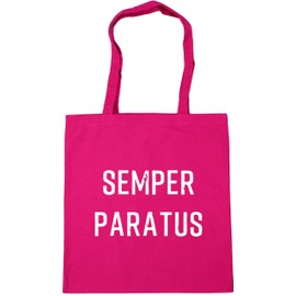 Hippowarehouse Semper Paratus Tote Shopping Gym Beach Bag 42cm x38cm, 10 litres