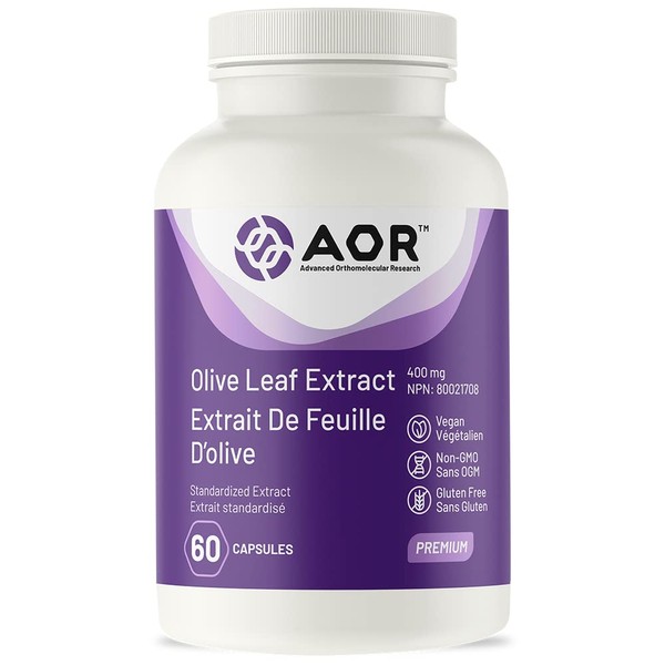 AOR - Olive Leaf Extract - 60 Capsules - Powerful