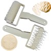 XiXiRan Plastic Grid Roller, 2 Pieces Pizza Dough Docker, Plastic