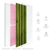 Heat Storm Straight Bamboo 16x48 Glass Print Towel Warmer