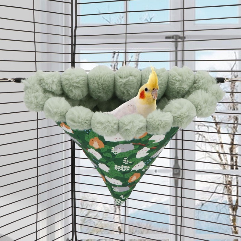 Wontee Bird Nest House Winter Warm Hanging Hammock Bird Bed