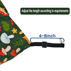 Rgbpro 3 Tier Ferret Rat Guinea Pig Rat Hammock Warm Plush Cage Adjustable Retractable Hanging Hammock Bed Green Mushroom