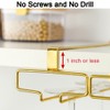 LINFIDITE Gold Under Cabinet Wine Glass Holder, 2 Pack, Space