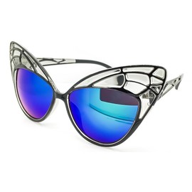 Kiss BUTTERFLY Women’s Sunglasses – Cat-Eye Frame with 3D Sculpted Details – Bold and Glamorous Design for Striking Looks – UV400 TAC Lenses with Full Sun Protection