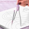 WUSJCOF Geometry Set with Compass and Set Square for Primary