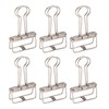 50Pcs Metal Hollow Binder Clips Multipurpose Durable Paper Clamps for
