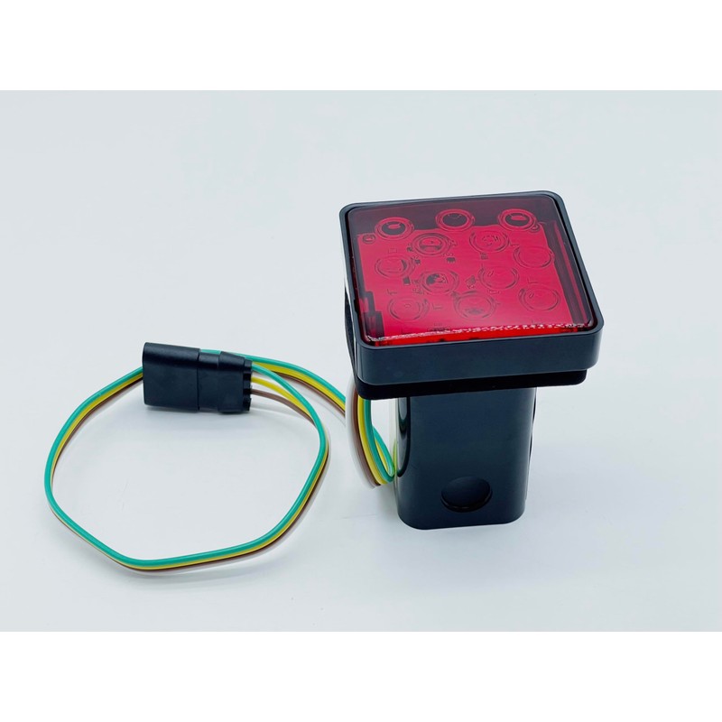 bubulu Hitch Member Cover with 12V LED Built-in Tail Light