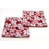 Japanese Brocade Kimono Coasters Set of 2 (Hanayagi)