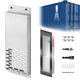 2PCS Shipping Container Vent - Enhance Air Circulation, Remove Excessive Heat and Condensation！ Rust-Resistant Heavy-Duty SUS304 Stainless Steel, Anti-UV Agingl for Long-lasting Durability!