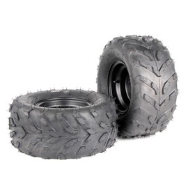 ELANER 16x8-7 ATV Wheels, 16x8-7 Tubeless Tires for Kazuma Quad ATV Go Kart UTV 150CC Off Road Tyres 3 Holes set of 2