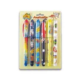 I Love Aus Australian Icon Pens 6 pack