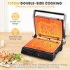 CHEFJOY Panini Grill Press Sandwich Maker, 3 In 1 Sandwich