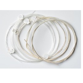 2843 Classical Guitar Strings Set – Clear Nylon with Silver-Plated Wound Bass Strings (Normal Tension, Balanced Tone & Durability)