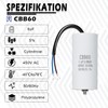 Iruihoo Motor Capacitor 6µF CBB60,450V Capacitor 50/60Hz 6UF Starting Capacitor