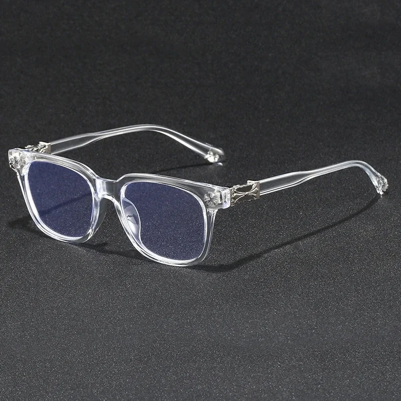Oversized Blue Light Glasses for Women – Rhinestone Decor Computer