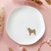 Pug Jewelry Dish Tray for Dog Lover,Ceramic Trinket Tray, Key