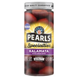 Pearls Specialties, Pitted Kalamata Greek Olives, Pack of 6, 6 oz Jars