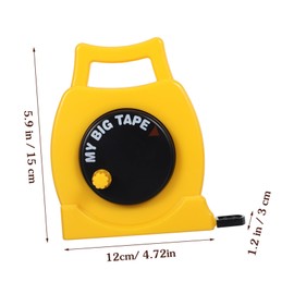 SEWACC Plastic Tape Measure Retractable Self-Locking Measuring Tape with Handle Inch and Centimeter Units for Measurement