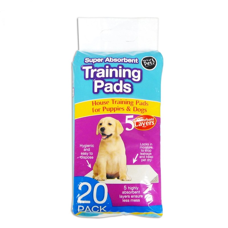 World of pets Pack of 20 Super Absorbent Premium Puppy