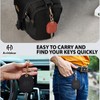 ANHBKAR Black Leather Key Cover for Broken Car Key Loop