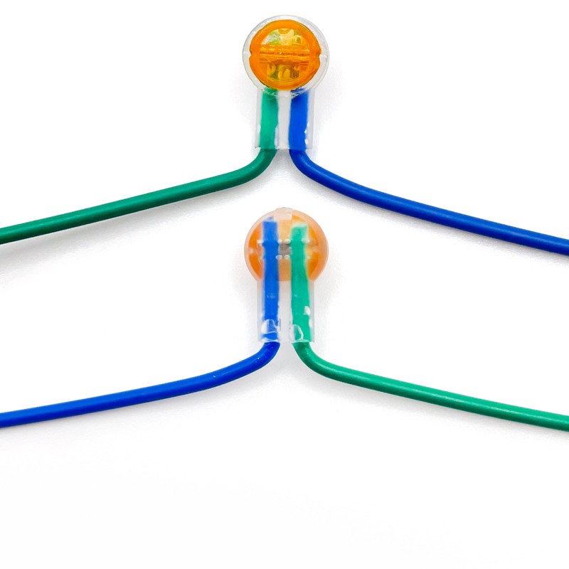 LIUJINCAN 100PCS UY2 K2 Network Cable Connectors, Telephone Wire Gel-Filled