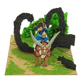 Sankei Studio Ghibli mini Princess Mononoke Ashitaka and Tatari God Non-Scale Paper Craft MP07-41