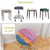 HuaLiSiJi Set of 2 Stool Covers Round Stool Cover Stretch