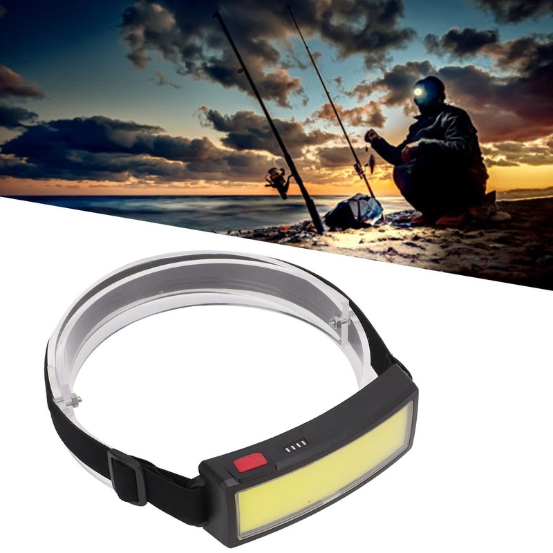 LED Headlamp USB Charging LED Floodlight Ultra Light COB Headlight