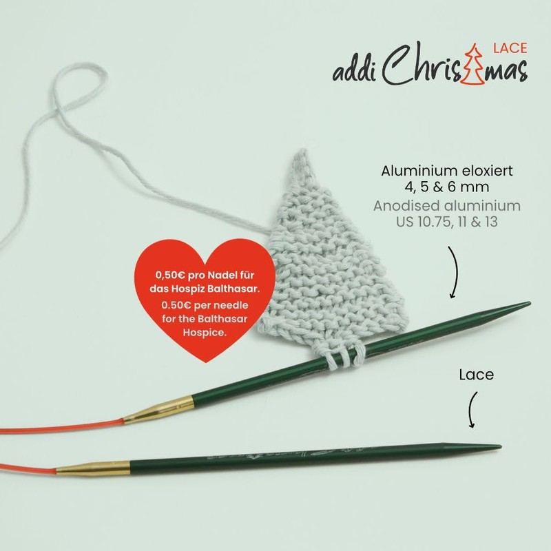 addiChristmas Lace Circular Knitting Needle 100cm (40in) - 4mm (US