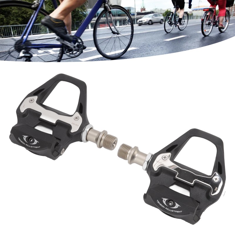 1 Pair Bicycle Self Locking Pedals Mountain Bike Lock Pedal