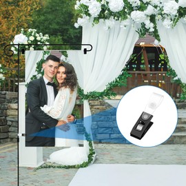 Heclia Garden Flag Clips 20 PCS Anti-Wind Plastic Clips for Small Flags Pole Stand Durable and Weather Resistance Garden Flag Accessories Decorative Holder Rubber Flags Stoppers for Indoor & Outdoor