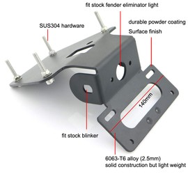 Xitomer Fender Eliminator Kits Fit for GROM MSX125 2013 2014 2015 2016 Grom Accessories, Rear Tail Tidy for OEM License Plate Light