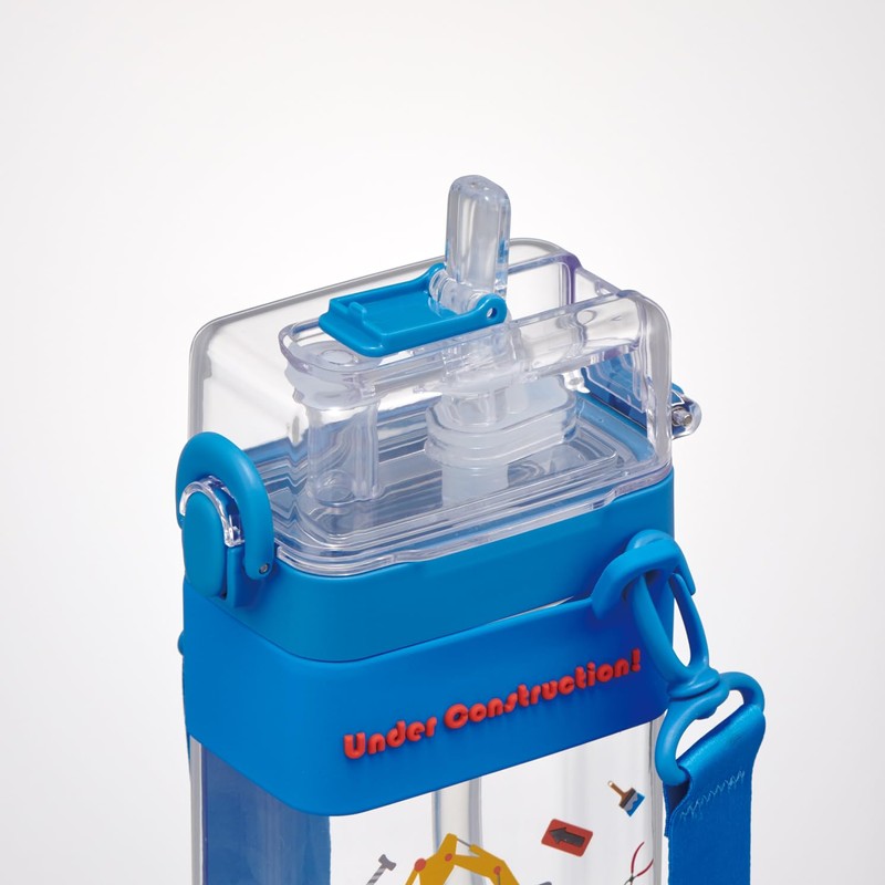 Skater PSQW6-A Square 2-Way Bottle, Water Bottle, 20.3 fl oz