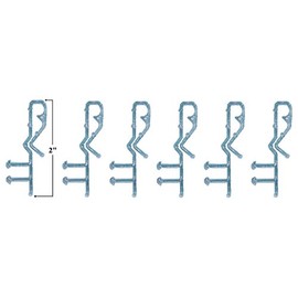 Shade Doctor of Maine 2 inch Hidden Channel Valance Clips for Horizontal Wood Mini Blinds from (6)