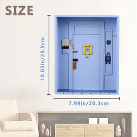 mumisuto Friends Key Holder for Wall, Hanging Friends Merchandise Wall Mounted Key Holder, Blue Friends TV Show Merchandise Key Holder Wall, Friends TV Show Gifts Home Key Holder for Wall
