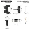 HILLMASTER Key Lockable 2 Sided Gate Latch Key,Self Locking Gate
