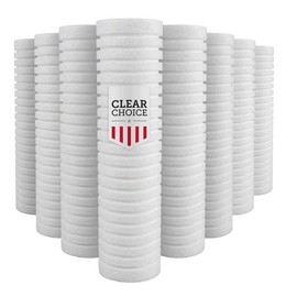 Clear Choice Sediment Water Filter 5 Micron 10 x 2.50 Water Filter Cartridge Replacement 10 inch RO System AP110, AP2005 CFS110, 8-Pk