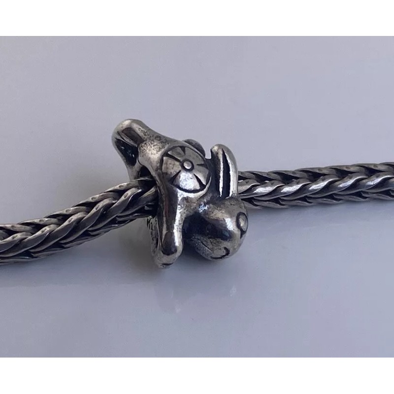 Trollbeads Jumping Rabbit Baby Bead 925 Silver