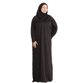 Modish Group Women's Prayer Clothing with Hijab Rosary, Muslim Clothing for Women, Turkish Muslim Long Dress Set, Abaya Jilbab, Islamic Burka, Ramadan, brown