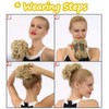 Silk-co Combs Hairpieces Hair Bun Scrunchy Scrunchie Updo Clip in