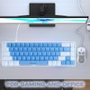 abucow 60% Mechanical Keyboard with Blue Backlight 68-Key Gaming Keyboard