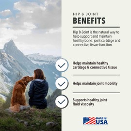 Four Leaf Rover Hip & Joint - Mobility & Joint Support with Glucosamine and Chondroitin for Dogs, 2.4 oz - 22 to 60 Day Supply, Depending on Dog’s Weight - Vet Formulated - Easy to Mix - Delicious