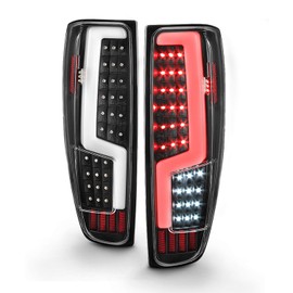 AKKON - Fits 2004-12 Chevy Colorado GMC Canyon 2006 Isuzu i-280 i-350 2007-08 i-290 i-370 Full LED Tube Black Tail Lights Pair